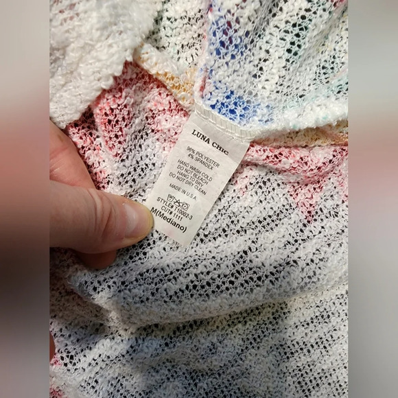 Luna Chic Curved Hem Womens Aztec Sweater - Picture 7 of 10